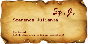 Szerencs Julianna névjegykártya